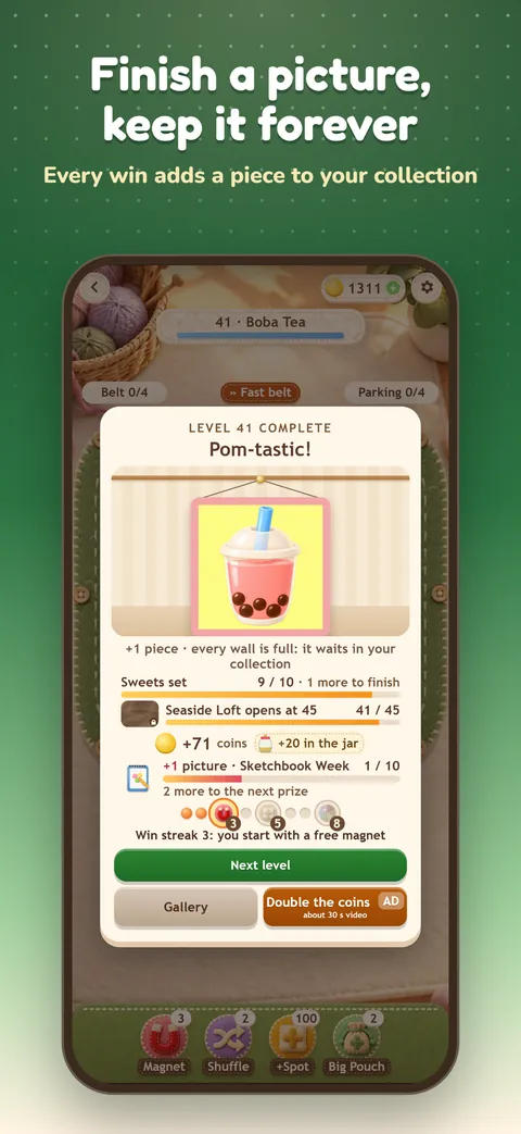 Screenshot 3: Finish a picture, keep it forever