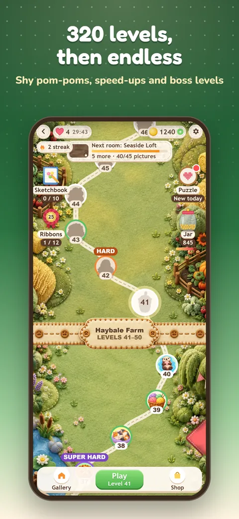 Screenshot 7: 320 levels, then endless